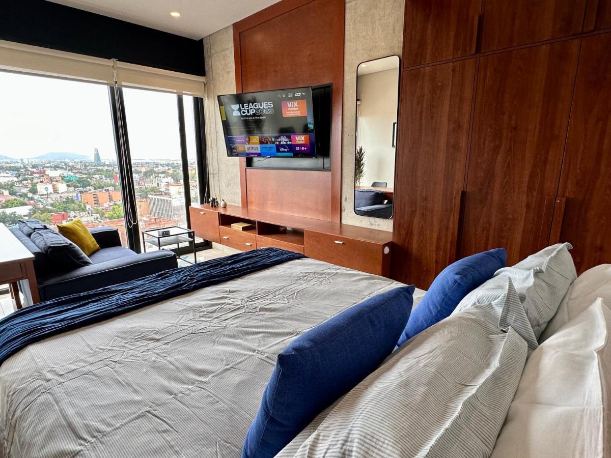 Ferienwohnung Loft Con Increible Vista Zona Polanco Condesa - Gym Y Business Center Mexiko-Stadt Exterior foto