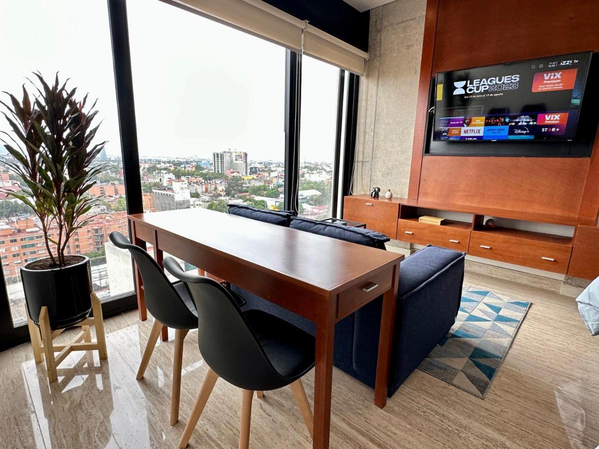 Ferienwohnung Loft Con Increible Vista Zona Polanco Condesa - Gym Y Business Center Mexiko-Stadt Exterior foto